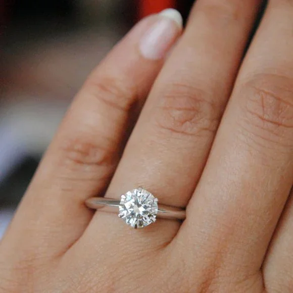 Certified 1ct. t.w. Diamond Solitaire Engagement Ring - Picture 6 of 17